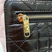Small Dior Toujours Reversible Vertical Tote Bag Two-Tone Rose Tendre and  Black Macrocannage Supple Calfskin - 18.5x18.5x12cm - 4