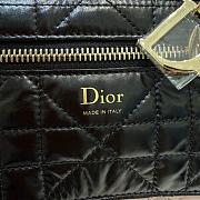 Small Dior Toujours Reversible Vertical Tote Bag Two-Tone Rose Tendre and  Black Macrocannage Supple Calfskin - 18.5x18.5x12cm - 3