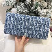 Dioriviera Small Spongy Book Tote Blue Spongy Dior Oblique Fabric - 25.5x21.5x17cm - 6