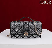 My Dior Mini Bag Black Cannage Satin and Strass - 21x11.5x4.5cm - 1