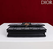 My Dior Mini Bag Black Cannage Satin and Strass - 21x11.5x4.5cm - 6