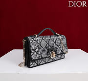 My Dior Mini Bag Black Cannage Satin and Strass - 21x11.5x4.5cm - 3
