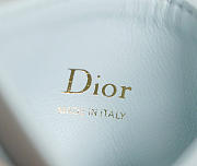 Lady Dior Freesia Card Holder Two-Tone Latte and Ice Blue Cannage Lambskin - 10.5x8x0.5cm - 5