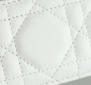 Lady Dior Freesia Card Holder Two-Tone Latte and Ice Blue Cannage Lambskin - 10.5x8x0.5cm - 3