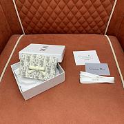 Dior Promenade Glycine Wallet Latte and Gray Dior Oblique Jacquard - 11x7.5x3cm - 2