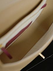 Chanel Small Flap Bag Grained Shiny Calfskin & Gold-Tone Metal Light Brown AS6625 - 23x16x6cm - 3