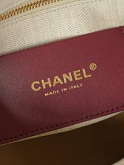Chanel Small Flap Bag Grained Shiny Calfskin & Gold-Tone Metal Light Brown AS6625 - 23x16x6cm - 5