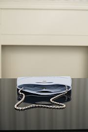 Chanel 31 Nano Shopping Bag Lambskin Gold Tone Metal Light Blue - 20.5x17.5x3.5cm - 5