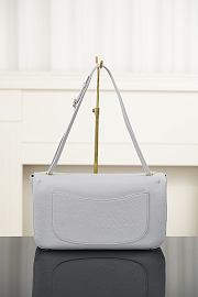 Chanel Maxi Flapbag Grained Calfskin & Gold Metal Gray AS6231 - 32x19.5x10cm - 3