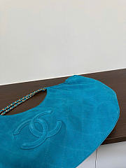 Chanel Shopping Bag Suede Calfskin & Gold-Tone Metal Blue AS6475 - 44.5x24.5x18cm - 4