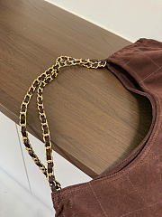 Chanel Shopping Bag Suede Calfskin & Gold-Tone Metal Dark Brown AS6475 - 44.5x24.5x18cm - 2