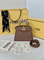 Fendi Peekaboo ISeeU Petite Brown - 20x10.5x15cm - 5