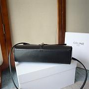 Celine Le 16 Side-To-Side In Satinated Calfskin Black - 28x13x9cm - 5