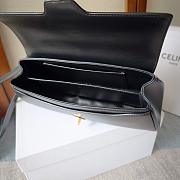 Celine Le 16 Side-To-Side In Satinated Calfskin Black - 28x13x9cm - 4