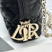 Mini Dior Toujours Hobo Bag Black Cannage Lambskin - 18x10x7cm - 2
