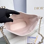 Mini Dior Toujours Hobo Bag Ballet Pink Cannage Lambskin - 18x10x7cm - 4