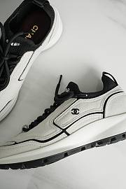 Chanel Trainers Calfskin & Mixed Fibers Ivory & Black G47415 - 2
