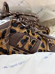 New Balance X Miumiu 530 SL Sneakers In Printed Leather And Technical Fabric Honey/Brown - 5