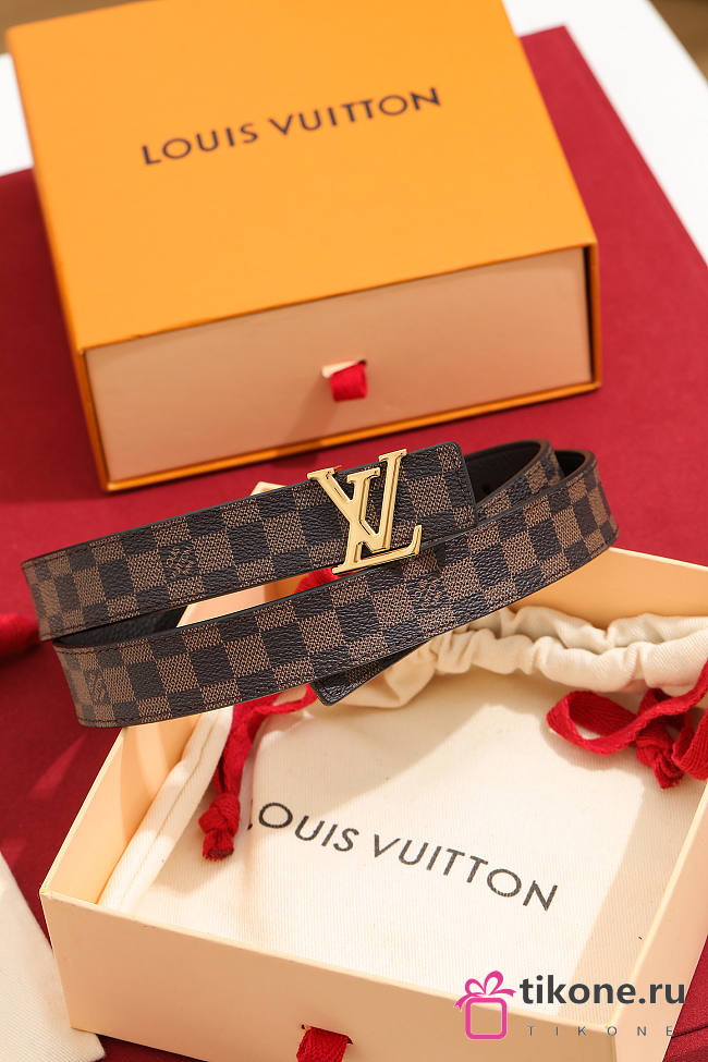 LV Iconic Reversible Belt Damier Ebene 25mm M0568U  - 1