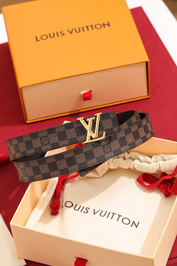 LV Iconic Reversible Belt Damier Ebene 25mm M0568U 