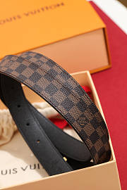LV Iconic Reversible Belt Damier Ebene 25mm M0568U  - 3