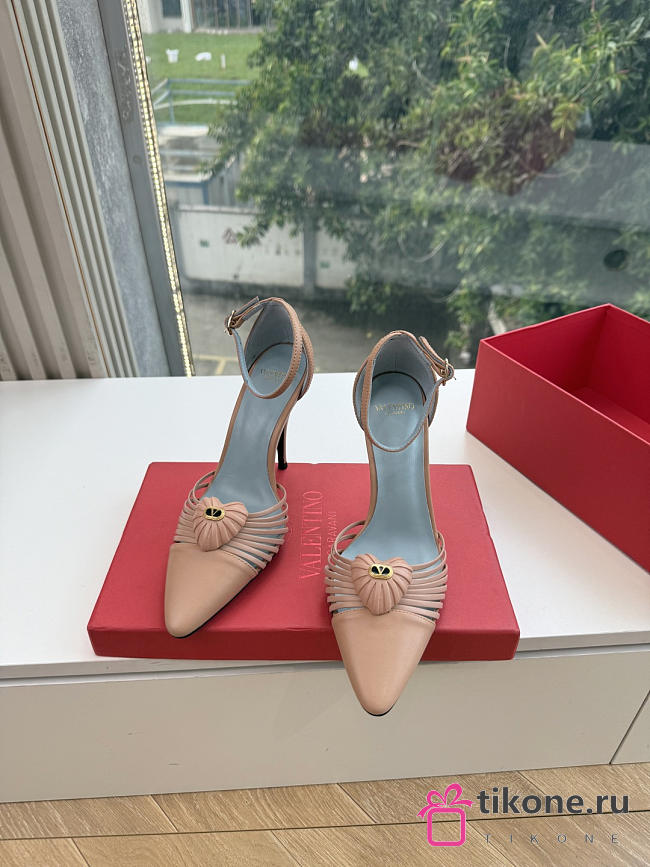 VLTN Coeur Royal Slingback Pumps In Kidskin Phard 100mm - 1