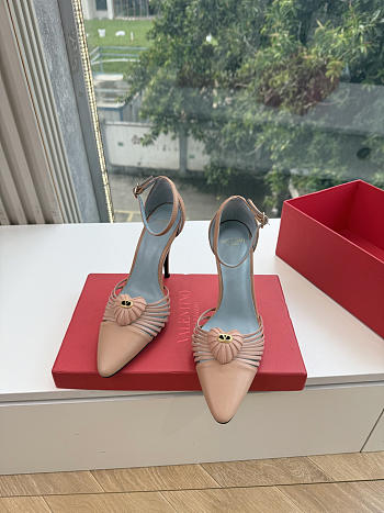 VLTN Coeur Royal Slingback Pumps In Kidskin Phard 100mm