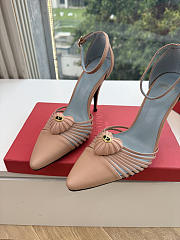 VLTN Coeur Royal Slingback Pumps In Kidskin Phard 100mm - 4
