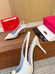 VLTN Coeur Royal Slingback Pumps In Kidskin Butter 75mm - 4
