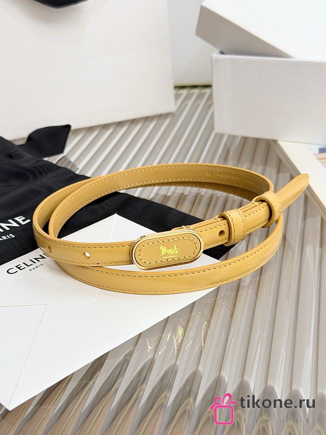 Celine Chariot Belt 13 In Taurillon Leather Soft Camel - 1