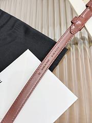 Celine Chariot Belt 13 In Taurillon Leather Red Wood - 6