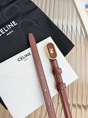 Celine Chariot Belt 13 In Taurillon Leather Red Wood - 2