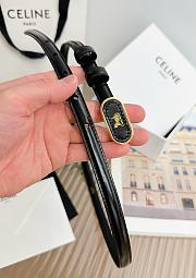 Celine Chariot Belt 13 In Taurillon Leather Black - 3