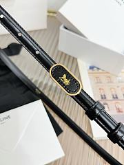 Celine Chariot Belt 13 In Taurillon Leather Black - 2