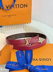 LV Pretty LV 20mm Reversible Belt Monogram Rouge M4951V  - 3
