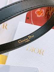 Diorissimo Bow Belt Black Smooth Calfskin 15mm - 5