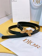 Diorissimo Bow Belt Black Smooth Calfskin 15mm - 4