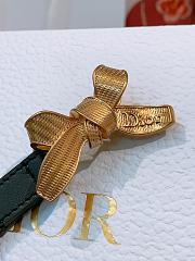 Diorissimo Bow Belt Black Smooth Calfskin 15mm - 3