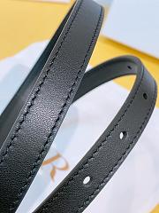 Diorissimo Bow Belt Black Smooth Calfskin 15mm - 2