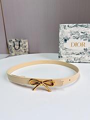 Le Nœud de Dior Belt Beige Smooth Calfskin 20mm - 1
