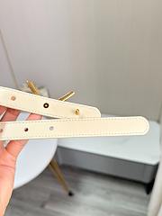 Le Nœud de Dior Belt Beige Smooth Calfskin 20mm - 6