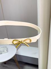 Le Nœud de Dior Belt Beige Smooth Calfskin 20mm - 5