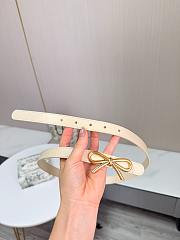 Le Nœud de Dior Belt Beige Smooth Calfskin 20mm - 4