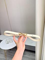Le Nœud de Dior Belt Beige Smooth Calfskin 20mm - 3