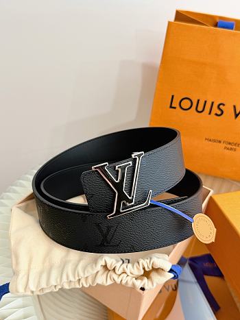 LV Initiales Dual 40mm Reversible Belt Black M4760V 