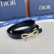Le Nœud de Dior Belt Black Smooth Calfskin 20mm - 5