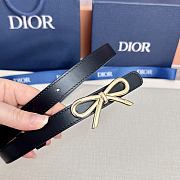 Le Nœud de Dior Belt Black Smooth Calfskin 20mm - 4