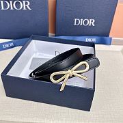 Le Nœud de Dior Belt Black Smooth Calfskin 20mm - 3