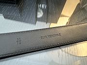 Chanel Leather Belt Calfskin & Gold-Tone Metal Black A73463 - 3