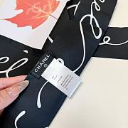 Chanel Slim Bandeau Silk Twill, Sort & Ecru  - 6